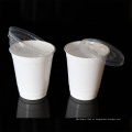 Copo plástico branco descartável material da embalagem do café de 12oz PP